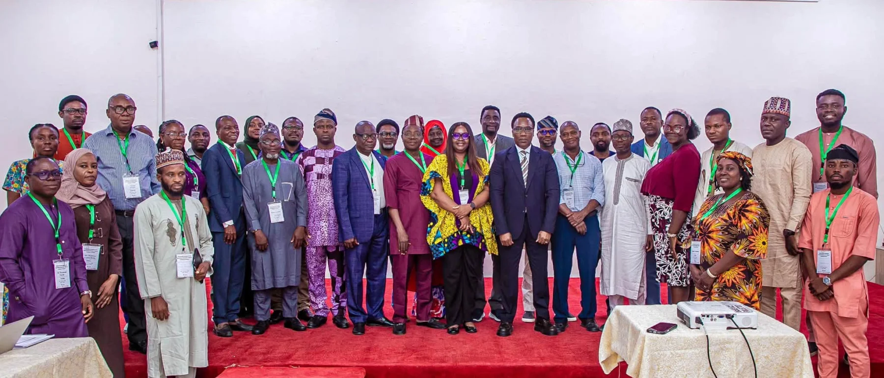 Participants at the NiMet Maproom upgrade workshop pose for a group photo.